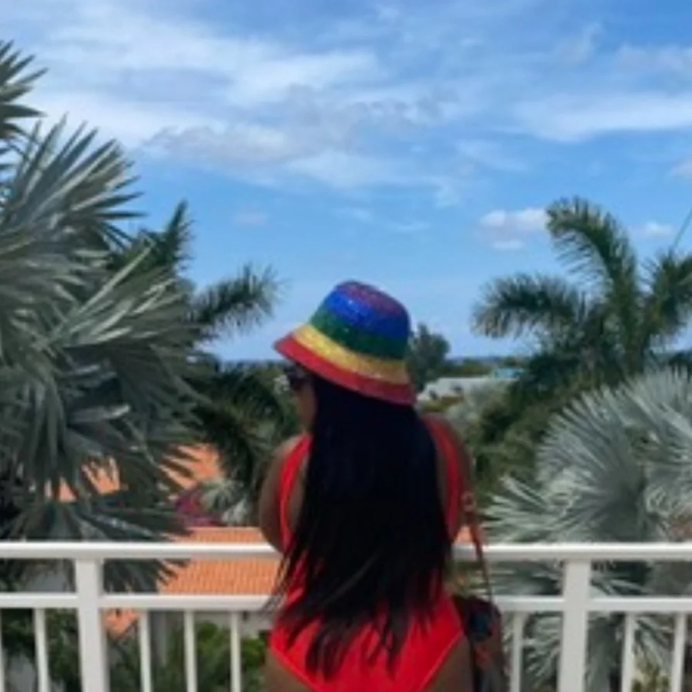 Multicolor Rhinestone Hat - Picture 4 of 5